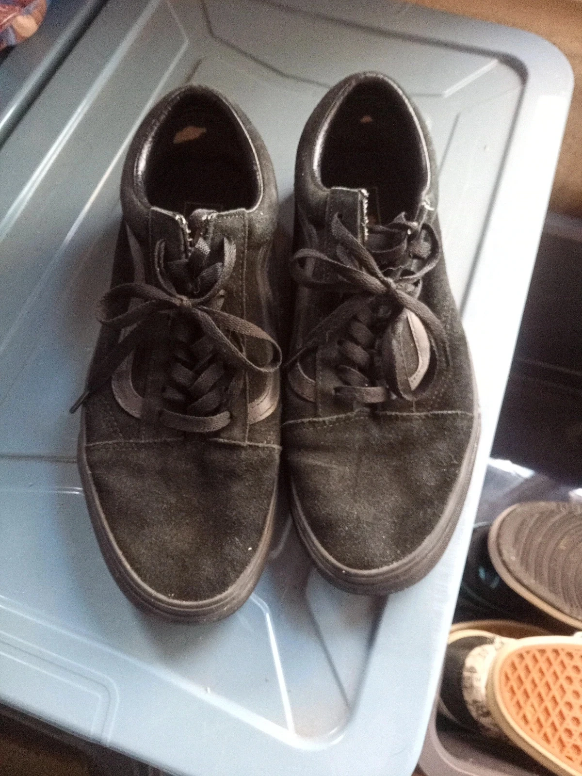 Zapatillas Vans Old Skool Suede – Todas Negras Triple Black Talla 44 – photo 3